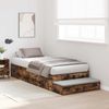 vidaXL Aufbewahrungsbettgestell Geräucherte Eiche 90 cm Holzwerkstoff 3335673 Bild 5