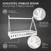 ML-DESIGN Spielbett Hausbett Tipi Zeltbett inkl. Lattenrost Bodenbett Kinder Himmelbett, Abenteuerbett mit Rausfallschutz Zelt Bett Kiefer Weiß Kinderhaus Bild 4
