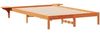 vidaXL Bettgestell mit Nachttischen Wachsbraun 140 x 220 cm 873249 Bild 2
