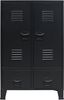 vidaXL Kleiderschrank Metall Industrie-Stil 67 x 35 x 107 cm Schwarz 245960 Bild 3