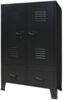 vidaXL Kleiderschrank Metall Industrie-Stil 67 x 35 x 107 cm Schwarz 245960 Bild 2