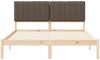 vidaXL Bettgestell mit gepolstertem Kopfteil Taupe 150 x 200 cm 878042 Bild 5