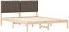 vidaXL Bettgestell mit gepolstertem Kopfteil Taupe 150 x 200 cm 878042 Bild 4
