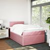vidaXL Boxspringbett mit Matratze Rosa 120x190 cm Samt 3287685 Bild 3