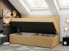 Kinderbett BANCO, Boxspringbetten für Kinderzimmer, Jugendbett, Einzelbett mit Matratze - Gelb Stoff - Topper Visco Bild 2
