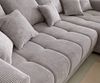 Ecksofa Josea 300x220 cm Cord Silbergrau Ottomane rechts Bild 5