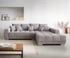 Ecksofa Josea 300x220 cm Cord Silbergrau Ottomane rechts Bild 2