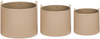 Aufbewahrungskorb 3er Set ARAM Kunstleder Beige Bild 4