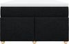 vidaXL Boxspringbett mit Matratze Schwarz 120x190 cm Stoff 3285361 Bild 4
