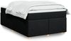 vidaXL Boxspringbett mit Matratze Schwarz 120x190 cm Stoff 3285361 Bild 1