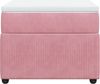 vidaXL Boxspringbett mit Matratze Rosa 100x200 cm Samt 3285625 Bild 4
