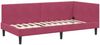 vidaXL Eckbettgestell mit Kopfteil Weinrot 80 cm x 200 cm Samt 42016210 Bild 4