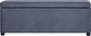 vidaXL Bank mit Staufach 116 cm Grau Wildleder-Optik 281316 Bild 2
