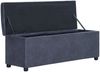 vidaXL Bank mit Staufach 116 cm Grau Wildleder-Optik 281316 Bild 5