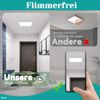 ZMH Flache LED-Deckenleuchte 23CM 6500K 18W Quadratisch Schlafzimmer Weiß LED Fest integriert Bild 4