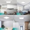 ZMH Flache LED-Deckenleuchte 23CM 6500K 18W Quadratisch Schlafzimmer Weiß LED Fest integriert Bild 5