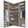 Rauch Möbel Quadra Schrank Eckschrank Schwebetürenschrank, Hochglanz Weiß / Weiß, 4-trg. mit Spiegel, inkl. 2 Kleiderstangen, 12 Einlegeböden, 3 Schubkästen, BxHxT 181 x 229 x 187 cm Bild 4