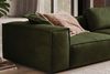 KAWOLA Sofa CARMO 4-Sitzer Leder olivgrün 68 x 118 x 366 cm Bild 5