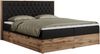Boxspringbett, Schlafzimmerbett, Bettkasten - AMORE - 180 x 200 cm - Schwarz Kunstleder - H4 Bild 4