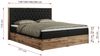 Boxspringbett, Schlafzimmerbett, Bettkasten - AMORE - 180 x 200 cm - Schwarz Kunstleder - H4 Bild 5