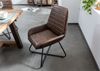 Stuhl Echtleder 59x68x93 dunkelbraun IRON LABEL #16 Bild 2