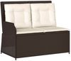 vidaXL Gartenbank Braun Poly-Rattan 3394450 Bild 2