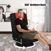 COSTWAY Bodenstuhl 360° drehbar, Bodensessel mit 6-Fach Verstellbarer Rückenlehne, Game Sessel gepolstert, Bodensofa Meditationsstuhl bis 140kg belastbar, Lazy Sofa (Rot und schwarz) Bild 2