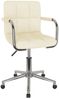 vidaXL Bürostuhl Drehbar Creme Stoff [334793] Bild 2