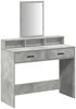 vidaXL Schminktisch Beton Grau 100 x 41 x 140 cm Holzwerkstoff 865148 Bild 2
