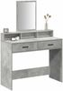 vidaXL Schminktisch Beton Grau 100 x 41 x 140 cm Holzwerkstoff 865148 Bild 3