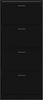 vidaXL Schuhschrank Schwarz 63x24x147 cm Holzwerkstoff 342544 Bild 4