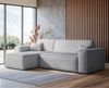 Selsey 'Scarlo L' Ecksofa mit Schlaffunktion, Cordbezug in Hellgrau, 83 x 244 x 145 cm Bild 3