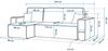 Selsey 'Scarlo L' Ecksofa mit Schlaffunktion, Cordbezug in Hellgrau, 83 x 244 x 145 cm Bild 5