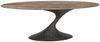 Casa Padrino Luxus Aluminium Esstisch mit Travertin Tischplatte Braun 235 cm Bild 2