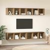 vidaXL TV-Schrankset Wandmontiert 4 pcs Artisan-Eiche 37 x 37 x 107 cm 3393536 Bild 4