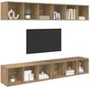 vidaXL TV-Schrankset Wandmontiert 4 pcs Artisan-Eiche 37 x 37 x 107 cm 3393536 Bild 3