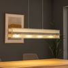 LED Pendelleuchte Glas, chrom, L 87 cm Bild 2