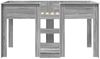 vidaXL Etagenbett für Kinder Graues Sonoma 90 x 200 cm Holzwerkstoff 3410496 Bild 5