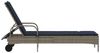 vidaXL Sonnenliege mit Rollen und Kissen Grau Poly Rattan 368315 Bild 5