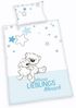 Baby Best Bettwäsche-Set Lieblingsmensch blau 100x135 cm Bild 5