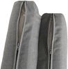 Aluminium Lounge-Gartenliege HWC-M63, Sonnenliege Bali-Liege Doppelliege Outdoor-Bett Daybed, 10cm-Polster ~ hellgrau Bild 5