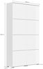 Schuhschrank Emotion 8 Klappen 32 Paar 105x187 cm Weiss-Beton : Weissmatt / Beton Bild 4
