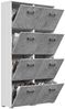 Schuhschrank Emotion 8 Klappen 32 Paar 105x187 cm Weiss-Beton : Weissmatt / Beton Bild 5