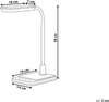 LED Schreibtischlampe CENTAURUS mit Dimmer Metall Weiß Bild 2