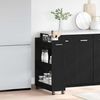 vidaXL Schrank Mit Rad Schwarz Eichen-Optik 60 x 22 x 79 cm 869140 Bild 4