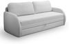 Selsey 'Diego' 3-Sitzer-Sofa mit Schlaffunktion und Bettkasten, hellgrau, ca. 90 x 221 x 91 cm Bild 5
