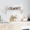 vidaXL Wandregal 100x30x31 cm Silbern Edelstahl 30273 Bild 3