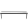 vidaXL Wandregal 100x30x31 cm Silbern Edelstahl 30273 Bild 5