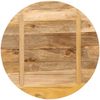 vidaXL Tischplatte Ø 90x2,5 cm Rund Raues Massives Mangoholz 370015 Bild 5