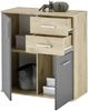 Kommode >BC 1040< in Grau matt - 80x84x35 (BxHxT) Bild 3